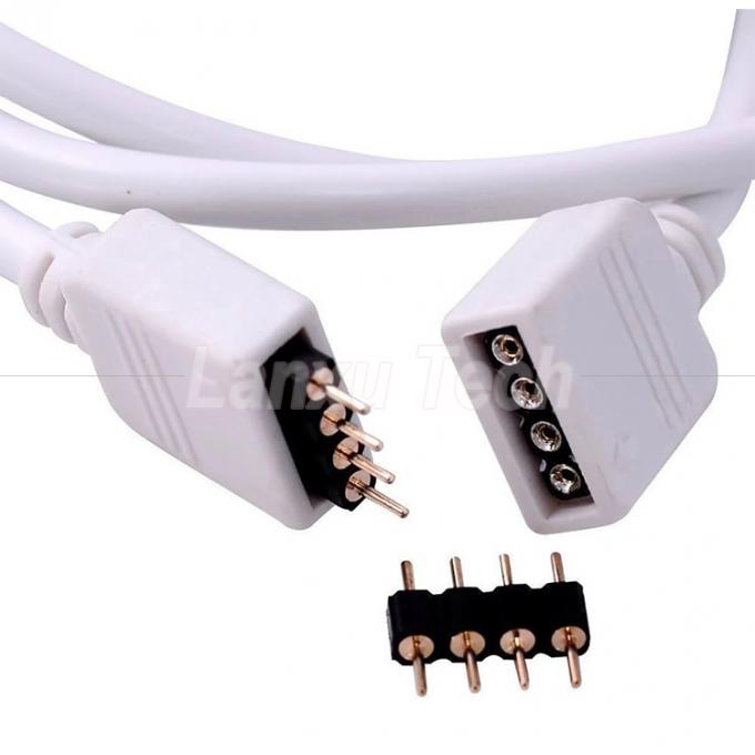 Vrouwelijke tot vrouwelijke 4 pin RGB plug connector verlengkabel voor 5050 3528 2835 LED-strooklicht 5