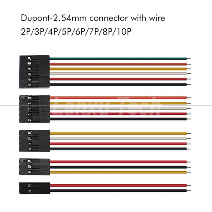 10 cm 20 cm 30 cm 50 cm 2 Pin 3 4 5 6 8 10 Pin Dupont 2.54mm Connector Kabel Jumper Kabelboom 0