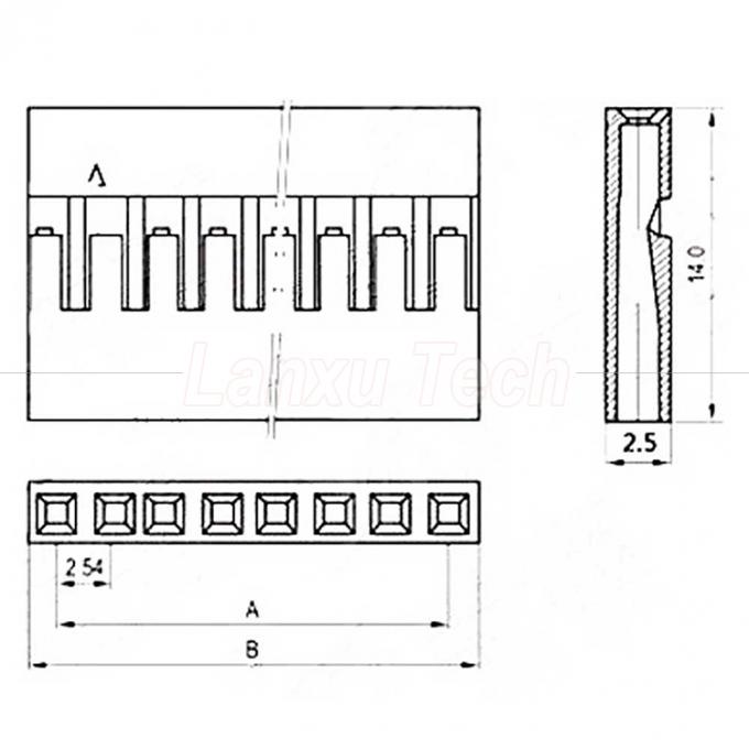 10 cm 20 cm 30 cm 50 cm 2 Pin 3 4 5 6 8 10 Pin Dupont 2.54mm Connector Kabel Jumper Kabelboom 1