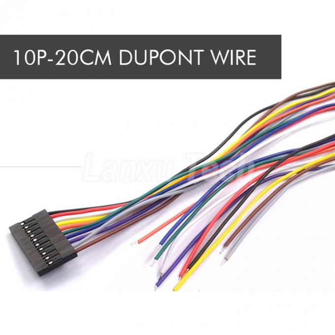 10 cm 20 cm 30 cm 50 cm 2 Pin 3 4 5 6 8 10 Pin Dupont 2.54mm Connector Kabel Jumper Kabelboom 8