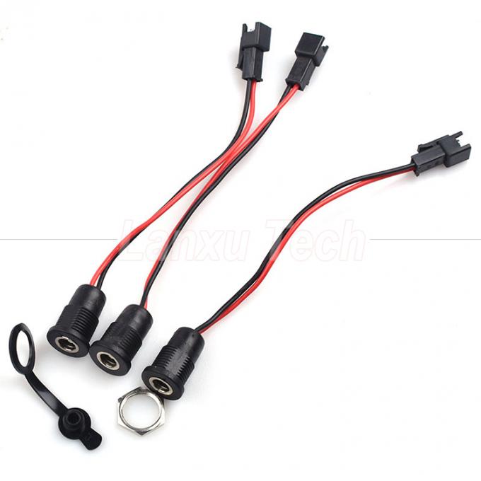Waterdicht schroefpaneel DC-aansluiting 5.5x2.1mm Jack-draadkabel 4