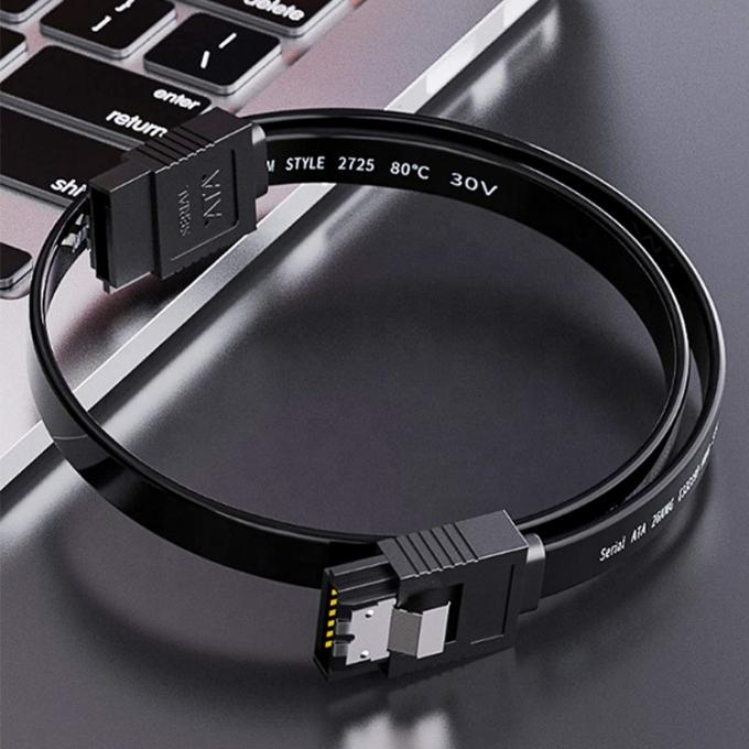 High Speed 6Gbps vergrendeling slot Blauw Sata III 3.0 Power Extension Cable voor harde schijf HDD SSD 6