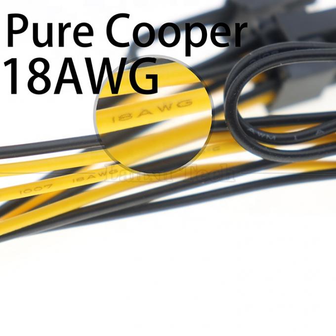GPU 6 PIN tot Dual 8 PIN 18AWG PCI Express Moederbord Stroomtoevoer Adapter PCIe Uitbreidingskabel 3