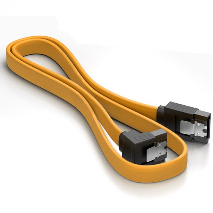 Hoge snelheid 6Gbps vergrendeling slot rechterhoek Sata III 3.0 stroomverlengkabel voor harde schijf 5