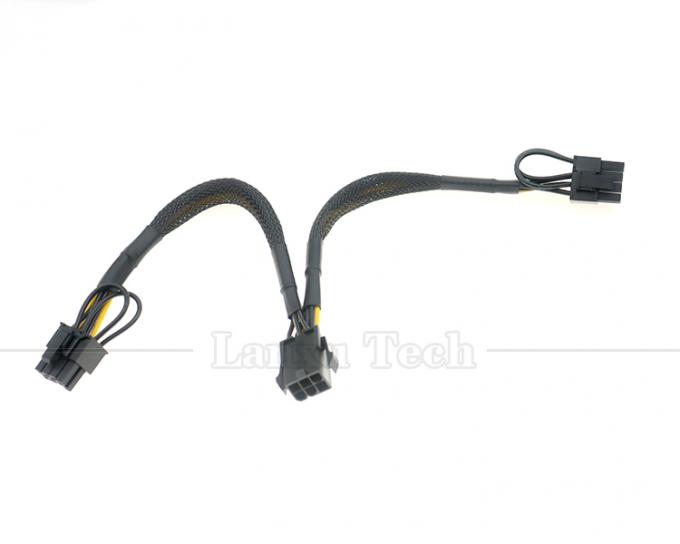 18AWG Pure Cooper Y Splitter 6 Pin tot Dual 8 Pin 6+2 PCI Express Power Adapter Extension PCIe kabel voor GPU 7