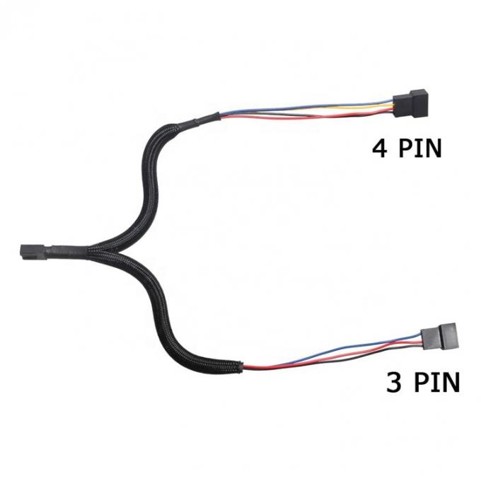 Moederbord CPU 4 PIN Connector PC Case Temperatuurcontrole Koelventilator Y Splitter Uitbreiding PWM kabel 3