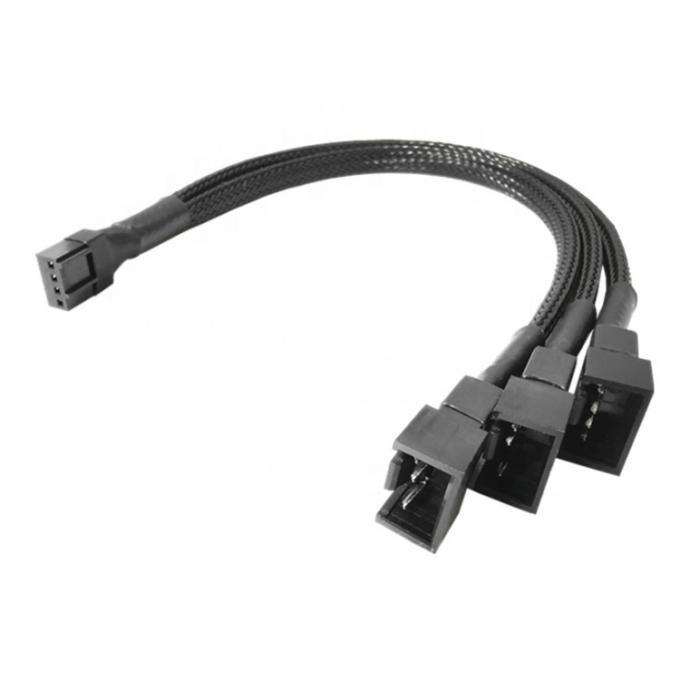 1 tot 3 CPU 4 PIN Connector PC Case Temperatuurcontrole Koelventilator Y Splitter Extension PWM Cable 0