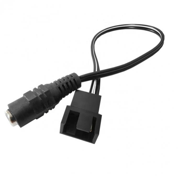 12V Vrouwelijke gelijkstroom aansluiting op 3 4 pin PC Case Fan Power PWM Adapter Extension Cable 4