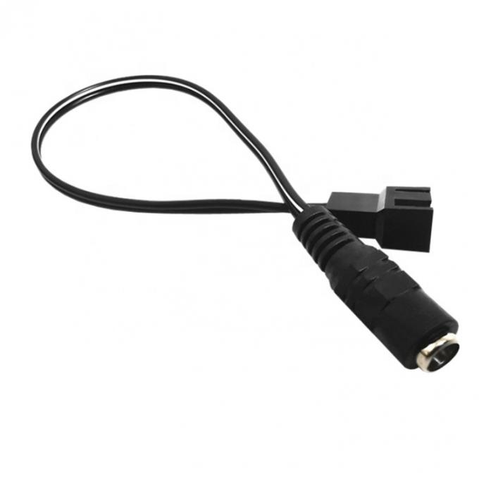 12V Vrouwelijke gelijkstroom aansluiting op 3 4 pin PC Case Fan Power PWM Adapter Extension Cable 3