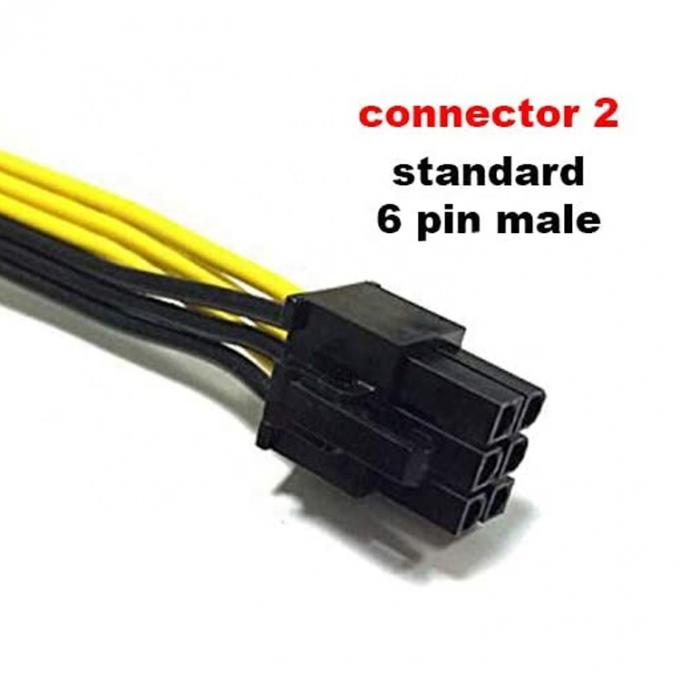 PCI-E 6 pin tot 6 pin Man tot Vrouwelijke GPU ATX Video Graphics Card PCIE PCI Express Power Cable 1