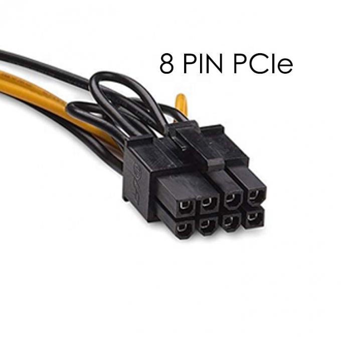 Splitter 8 pin PCIe Express Mannelijk tot Dual 15 pin Sata Power Adapter ATX kabel 2