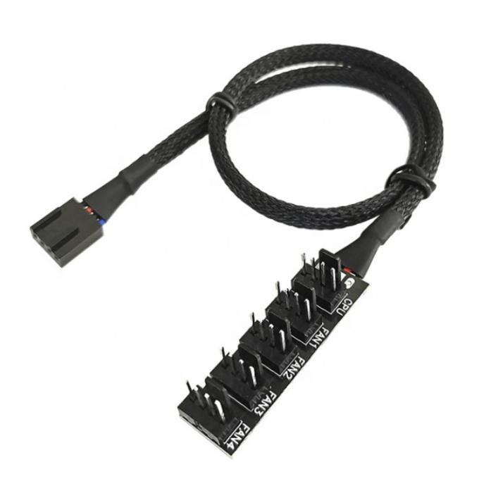 1 tot 5 manieren 4 Pin Splitter PWM PC Fan Hub Power Supply Cable voor ATX Computer Case 4 Pin en 3 Pin koelventilatoren 5