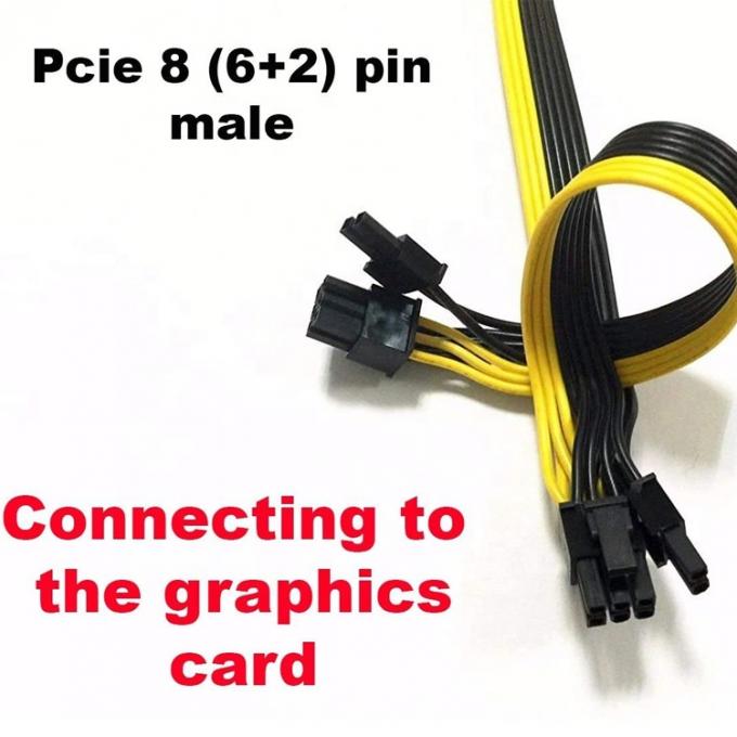 PCIe 8 Pin Male naar Dual 8 Pin Male PCI Express Graphics Video Card GPU Splitter Power Adapter Cable 2