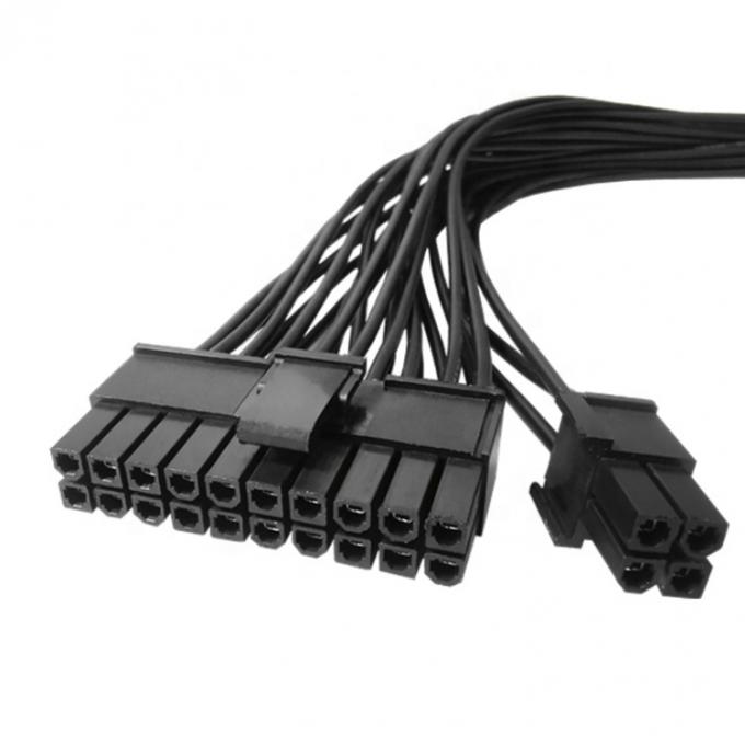 Mannelijke tot vrouwelijke PSU 24pin ATX stroomvoorziening verlengkabel voor computer moederbord 4