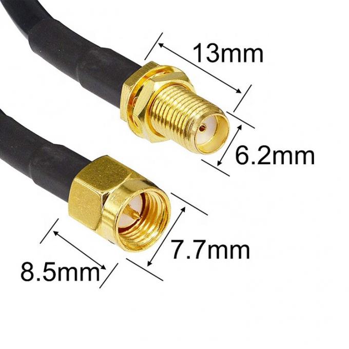 Man tot vrouw RG174 RG178 RG316 RG58 Assemblage RF Jumper Antenna Coaxiale Kabel 2