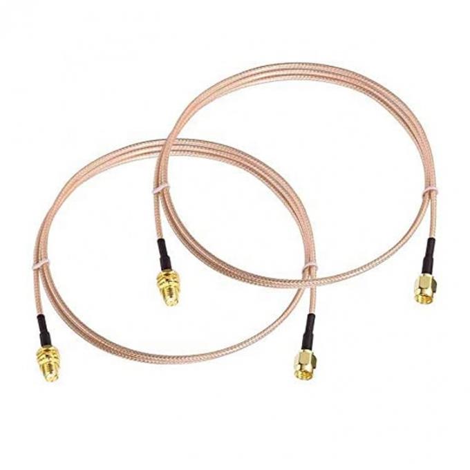 Custom RG 174 SMA Man tot SMA Vrouwelijke Assemblage Jumper RF Adapter Connectors Antenna Coaxial Kabels 0