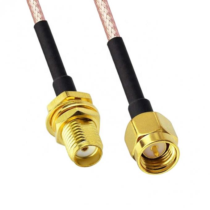 Custom RG 174 SMA Man tot SMA Vrouwelijke Assemblage Jumper RF Adapter Connectors Antenna Coaxial Kabels 1