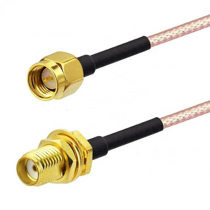 Custom RG 174 SMA Man tot SMA Vrouwelijke Assemblage Jumper RF Adapter Connectors Antenna Coaxial Kabels 2