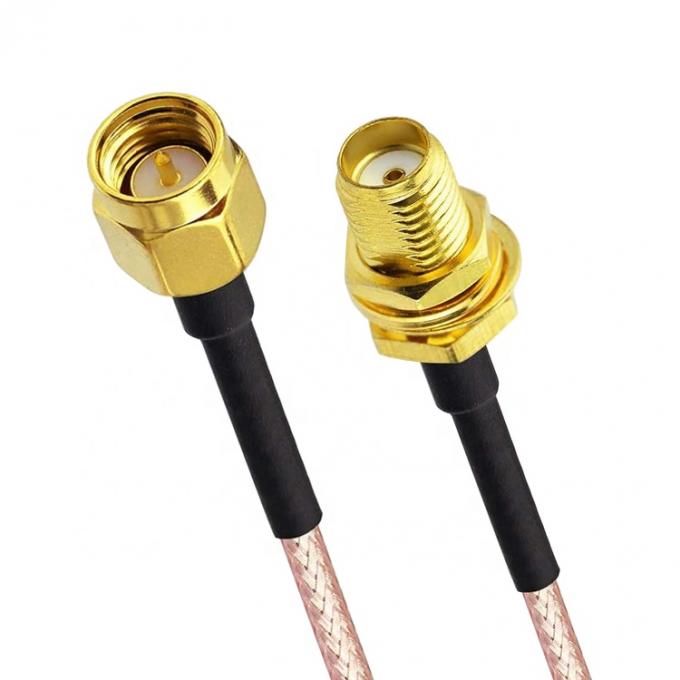 Custom RG 174 SMA Man tot SMA Vrouwelijke Assemblage Jumper RF Adapter Connectors Antenna Coaxial Kabels 3