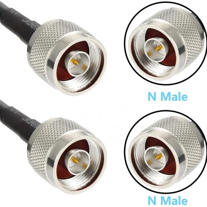 Custom Low Loss N Male Plug to N Male TNC Connector RF Coaxial Cable voor GPS Wifi RF Radio Antenne 1
