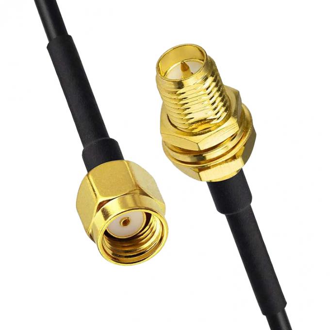 Custom RG 174 SMA Man tot SMA Vrouwelijke Assemblage Jumper RF Adapter Connectors Coaxkabel 4