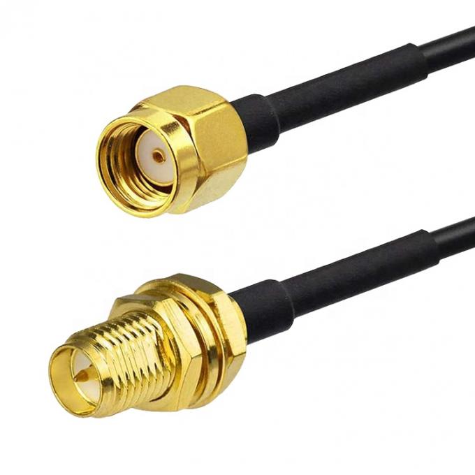 Custom RG 174 SMA Man tot SMA Vrouwelijke Assemblage Jumper RF Adapter Connectors Coaxkabel 5