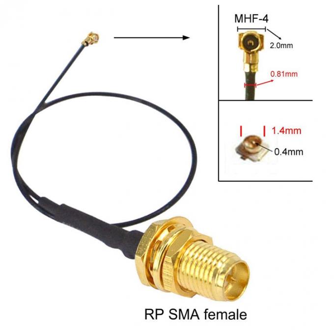 UFL naar SMA M.2 NGFF IPX IPEX MHF4 naar RP SMA Vrouwelijke RF Pigtail WiFi Antenne Verlengkabel 2