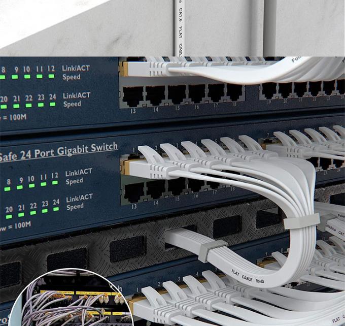 1m 5m 10m UTP FTP Shield Cat5 Cat5e Cat6 Ca6a Cat7 RJ45 Flat Ethernet Patch Network Lan kabel voor router 8