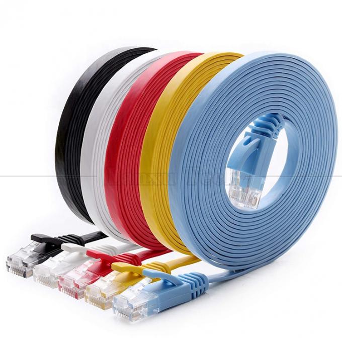 1m 5m 10m UTP FTP Shield Cat5 Cat5e Cat6 Ca6a Cat7 RJ45 Flat Ethernet Patch Network Lan kabel voor router 11