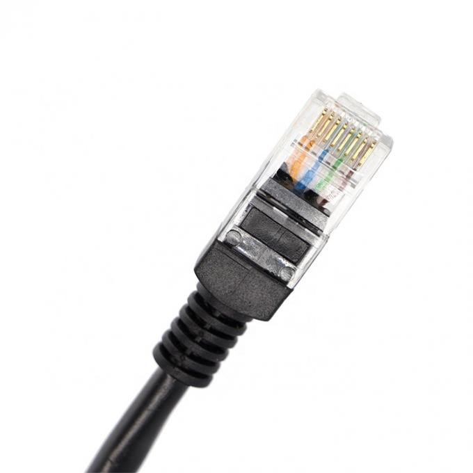 Custom 6FT Schroef vergrendeling Stud Network Ethernet Vrouwelijke stopcontact RJ45 Panel Mount Extension kabel 6