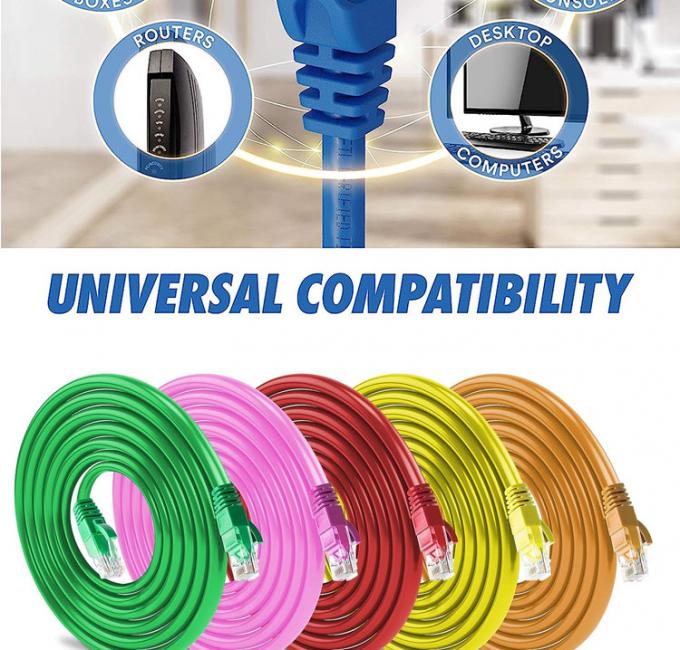 OEM Hoge kwaliteit Pure Cooper Shield FTP UTP STP SFTP Cat5 Cat5e Cat6 Cat6a Cat7 Cat8 RJ45 Ethernet Patch Lan Network Cable 7