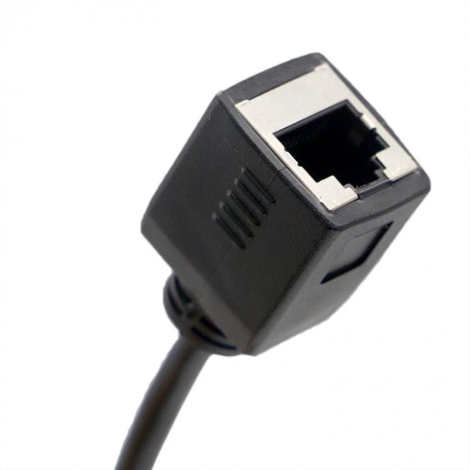 DB9 Vrouwelijke RS232 serie tot RJ45 Vrouwelijke stopcontactkabel 1
