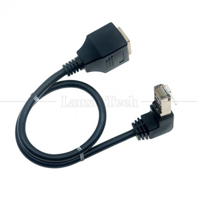 90 graden hoek RJ45 man tot RJ45 vrouw Socket Cat5e Ethernet Lan kabel 2