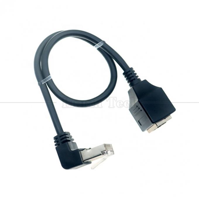 90 graden hoek RJ45 man tot RJ45 vrouw Socket Cat5e Ethernet Lan kabel 3