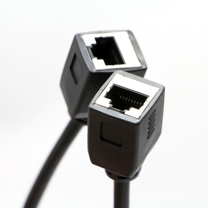 Aanpassing 1M 2M 3M Cat5 RJ45 8P8C Vrouwelijke Socket naar RJ45 Vrouwelijke Socket Lan Ethernet Network Cable 0