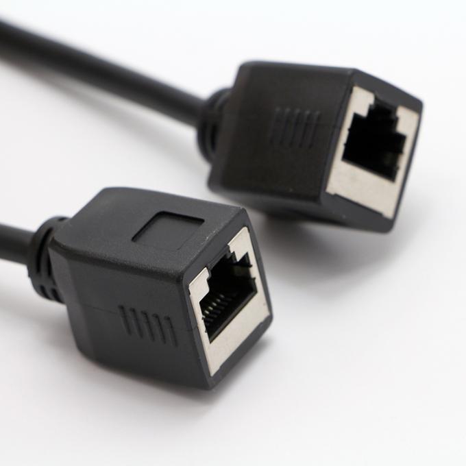Aanpassing 1M 2M 3M Cat5 RJ45 8P8C Vrouwelijke Socket naar RJ45 Vrouwelijke Socket Lan Ethernet Network Cable 3