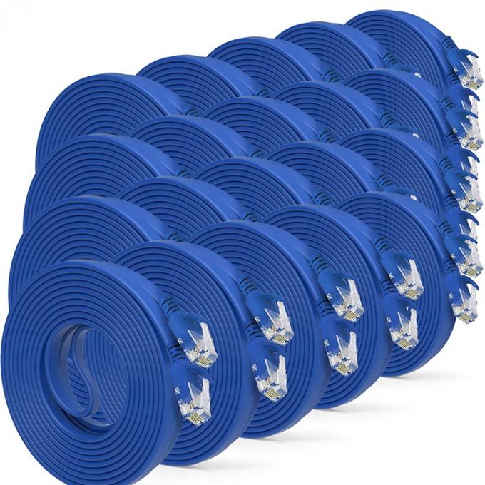 UTP STP Industrial Cat5 Cat5e Cat6 Cat7 Flat RJ45 Patch Cord Network Lan Ethernet-verlengkabel voor router 8
