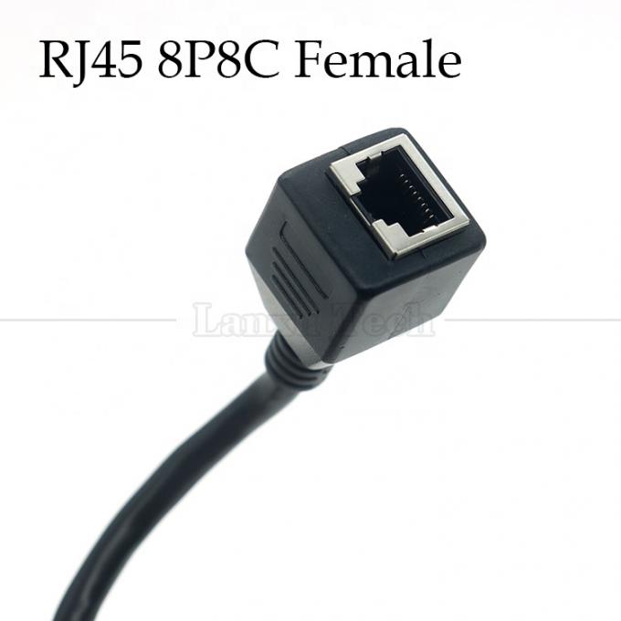 Hoogwaardige netwerk Ethernet Cta6 26AWG RJ45 8p8c Vrouwelijke stopcontact tot open blikken kale draden Eindkabel 3