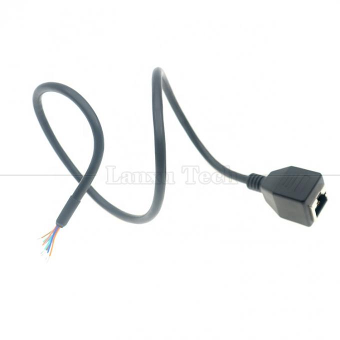 Vrouwelijke RJ45 Jack Socket to Open Gelast 8 Draden Bare End Pigtail Ethernet Network Patch Lan Cable 4