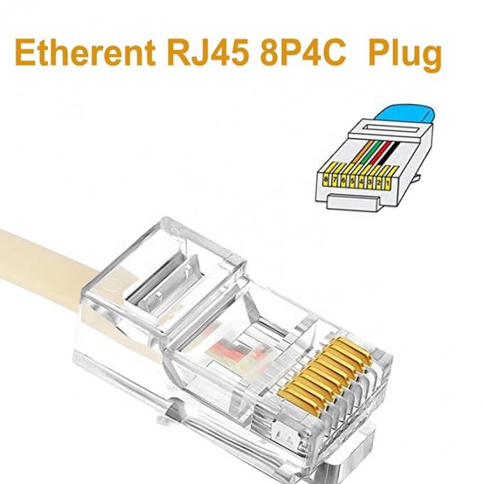 Ethernet RJ45 8P8C Man tot telefoon RJ11 4P4C Vrouwelijk Socket ADSL Connector Converter Extension Cable Adapter 4