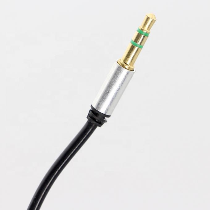 CUSTOM 1M 2M 3M spoel Spiral Spring Mannelijk naar Mannelijk 3,5 mm Jack Stereo Aux Audio Cable 3