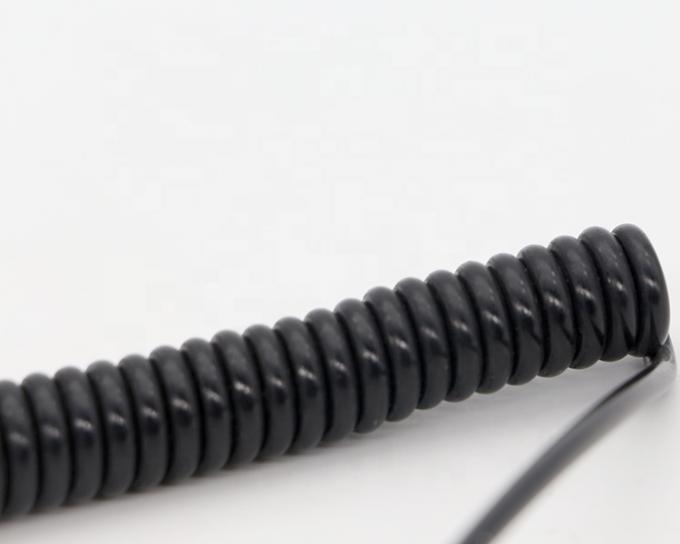 CUSTOM 1M 2M 3M spoel Spiral Spring Mannelijk naar Mannelijk 3,5 mm Jack Stereo Aux Audio Cable 2