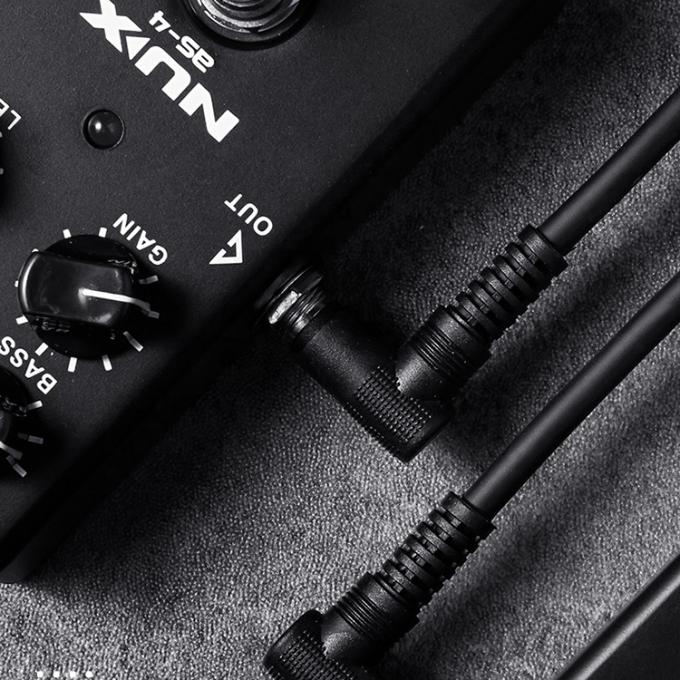 Custom 15cm 90 Graden Hoek 1/4 TS Jack Elektrisch Instrument Gitaar Patch Cable 5