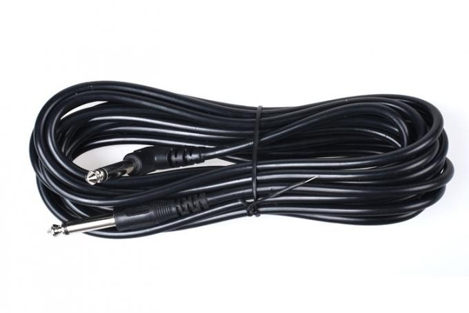 1M 3M 5M Duurzaam 90 graden hoek tot recht 6.35mm 1/4 TS Jack Instrument Patch Guitar Cable 4
