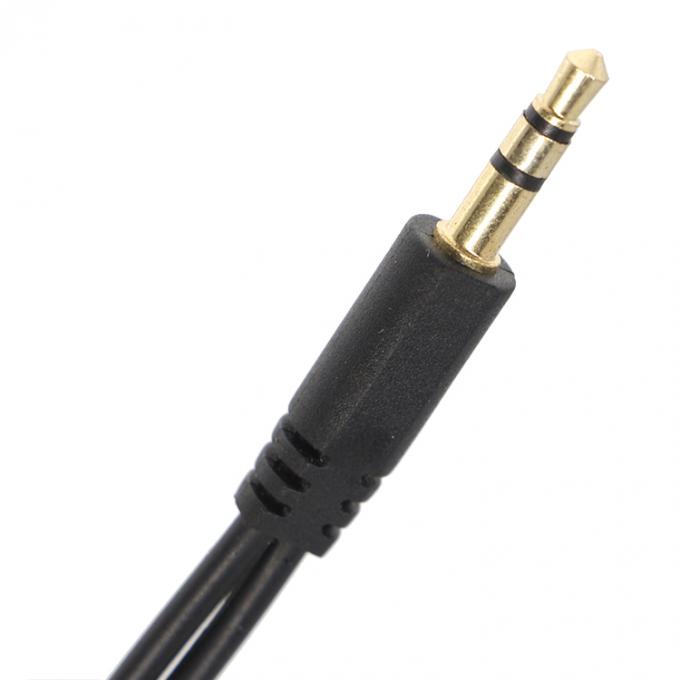 1 Man tot 2 Vrouw Split 3.5mm Stereo Jack Koptelefoon Audio Y Splitter Kabel 2