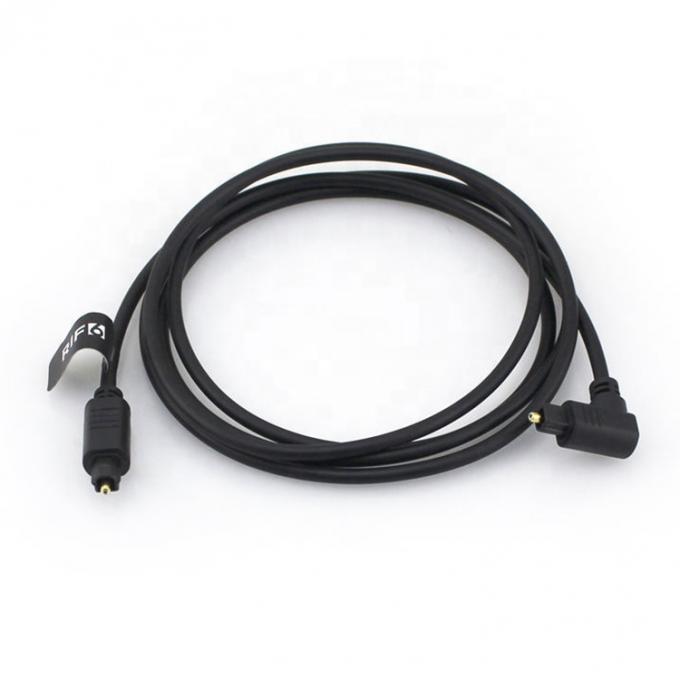 Hoogwaardige 90 graden hoek 24K goud SPDIF digitale optische audio Toslink kabel voor PS4 TV 0
