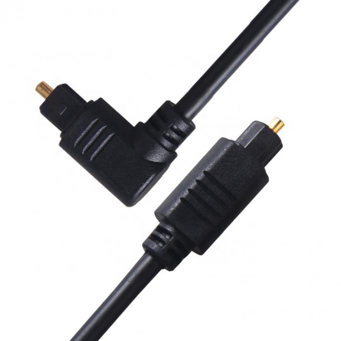 Hoogwaardige 90 graden hoek 24K goud SPDIF digitale optische audio Toslink kabel voor PS4 TV 2