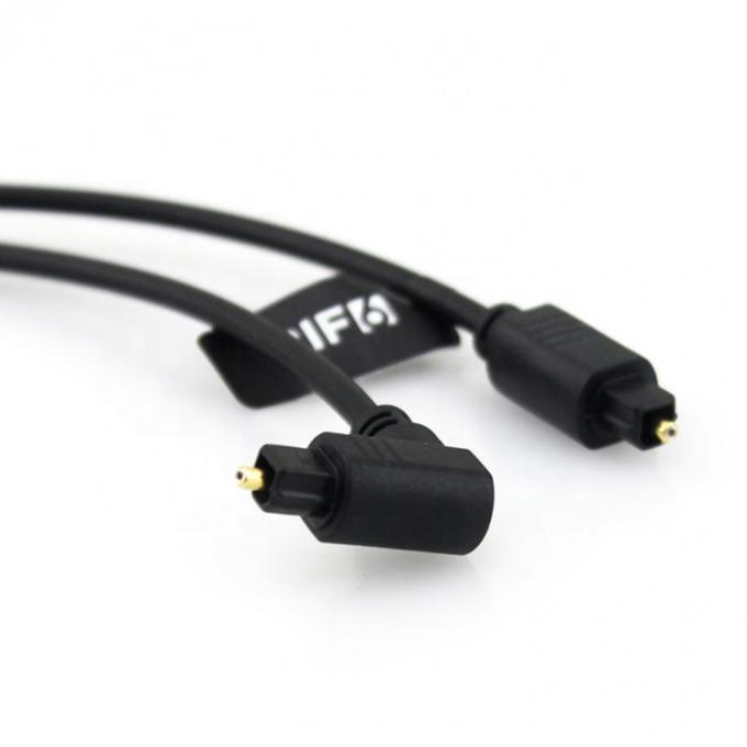 Hoogwaardige 90 graden hoek 24K goud SPDIF digitale optische audio Toslink kabel voor PS4 TV 1