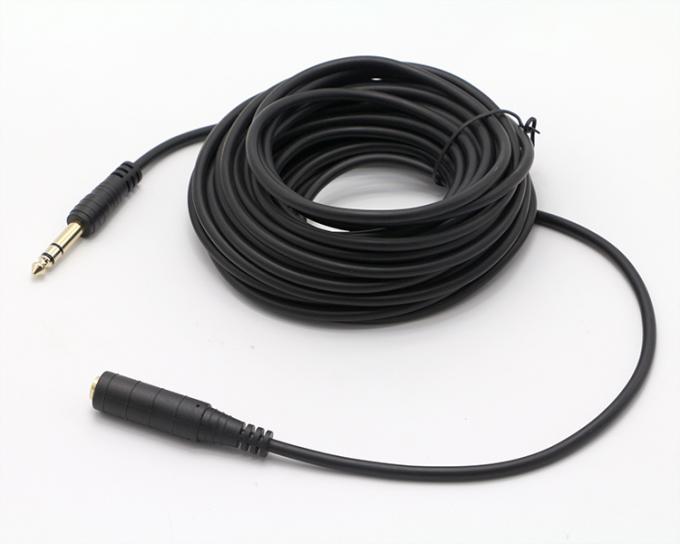 OEM 3M Gold 6.35mm Jack 1/4 inch TRS Man tot 1/4 inch TRS Vrouwelijke Audio Patch Jack Stereo Cable 2