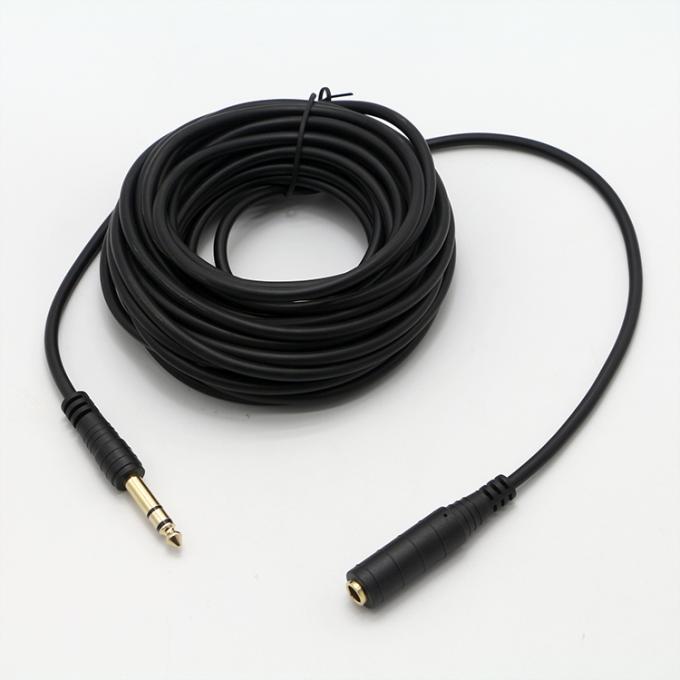 OEM 3M Gold 6.35mm Jack 1/4 inch TRS Man tot 1/4 inch TRS Vrouwelijke Audio Patch Jack Stereo Cable 3